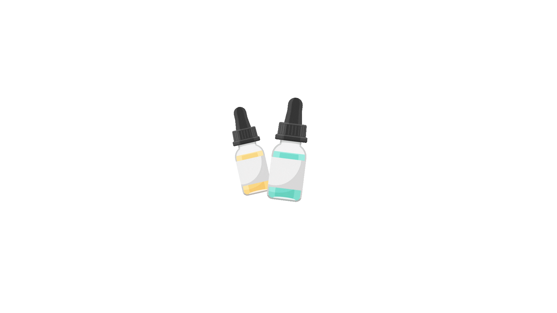 Animierte Übersicht des Sortiments wie z.B. IQOS Gerät, Zubehör, Liquids, Tabak & Zigaretten auf transparentem Hintergrund
